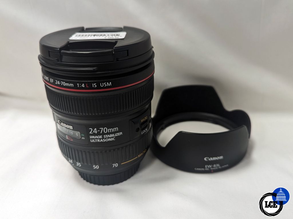 Canon EF 24-70mm f4 L IS USM Macro Lens 