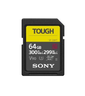 Sony 64Gb SDXC UHS-II G Series Tough Professional Memory Card SF-G64T