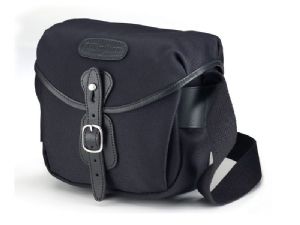 Billingham Hadley Digital Shoulder Bag Black FibreNyte / Black Leather (Olive Lining)