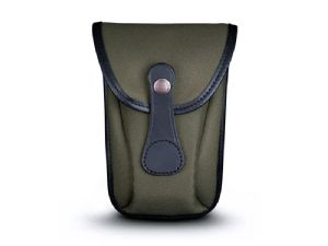 Billingham AVEA 7 End Pocket Sage FibreNyte / Black Leather (Olive Lining)