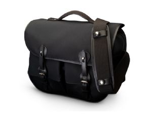 Billingham Eventer MKII Shoulder Bag Black FibreNyte / Black Leather (Olive Lining)