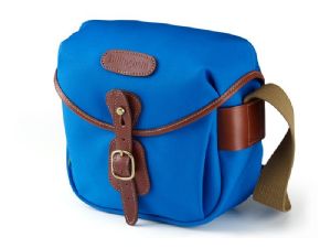 Billingham Hadley Digital Camera Bag Imperial Blue Canvas / Tan Leather (Orange Lining)