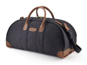 Billingham Weekender Leisure Bag Black FibreNyte / Tan Leather (Olive Lining)