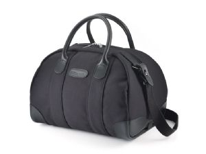Billingham Overnighter Leisure Bag Black FibreNyte / Black Leather (Olive Lining)
