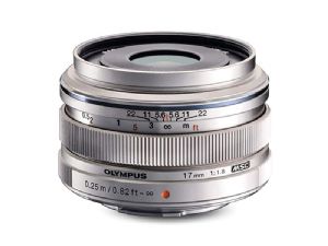 Olympus M.ZUIKO DIGITAL 17mm F1.8 Lens - Silver