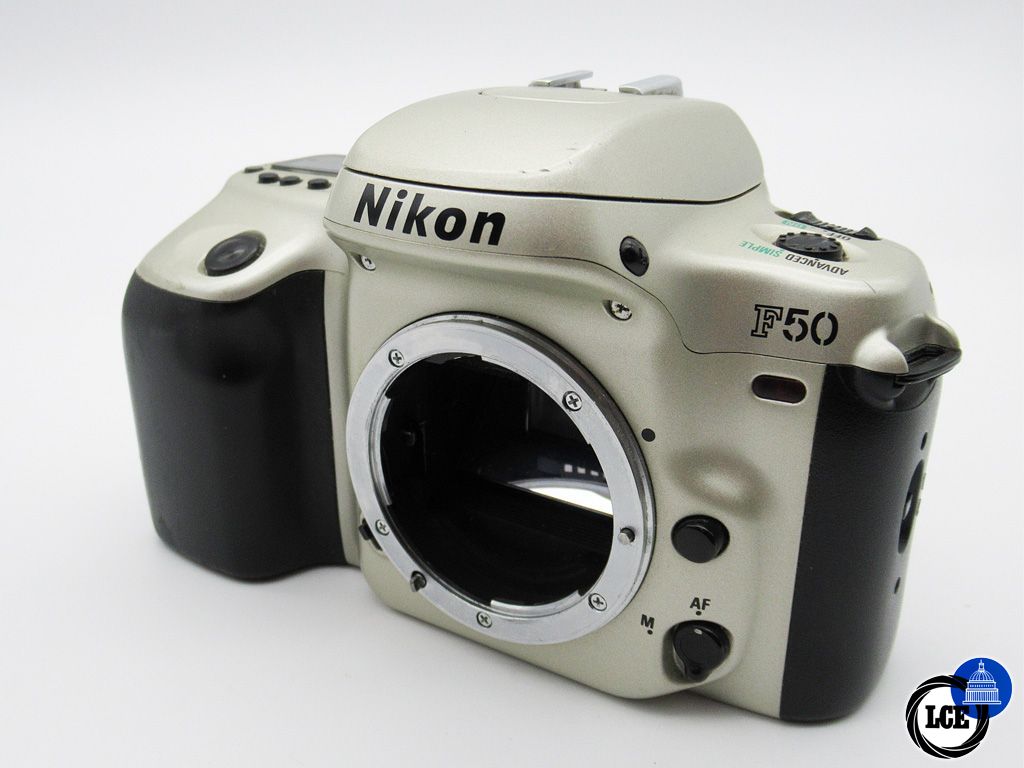 Nikon F50 Body in Champagne colour (35mm Film Camera) 