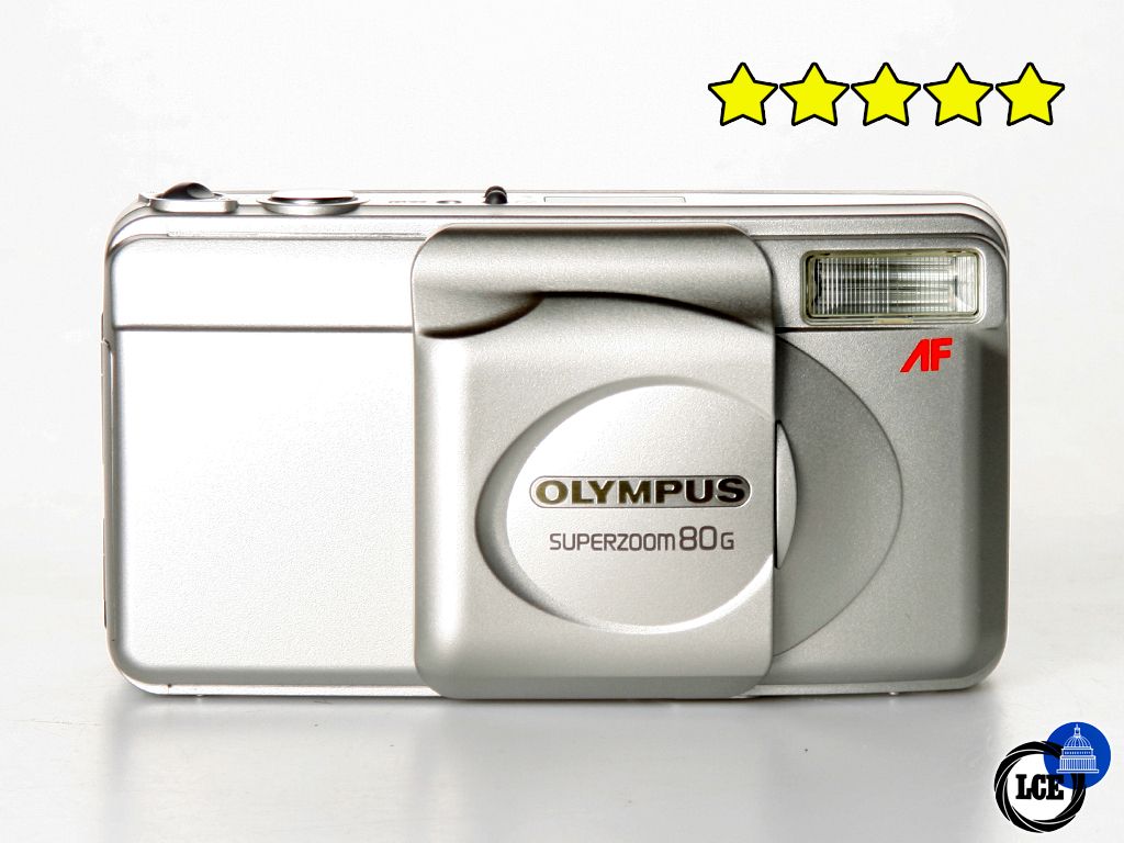 Olympus Superzoom 80G (35mm Film Compact Camera) BOXED with Case