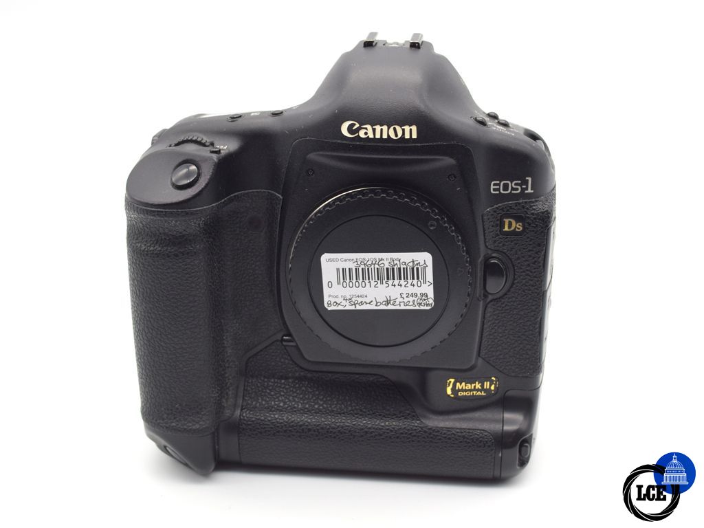 Canon EOS-1DS Mk II Body (<40k shutter actuations, inc Box, Charger etc & spare Batteries)