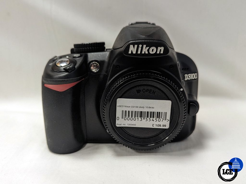 Nikon D3100 Body 10.6K/sc