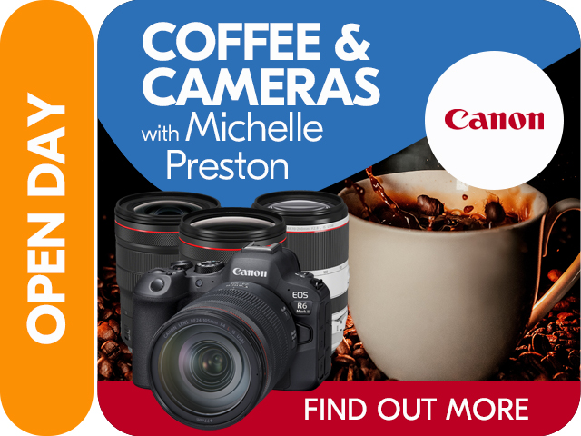 COFFEE & CAMERAS with CANON & The New PowerShot V1, EOS R50-V, RF 20mm f/1.4L VCM, PowerShot V10