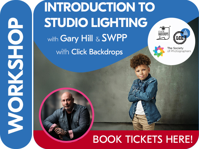 INTRODUCTION TO STUDIO LIGHTING WITH GARY HILL, SWPP & CLICK BACKDROPS. *EVENT HAS NOW SOLD OUT* *FULLY BOOKED*