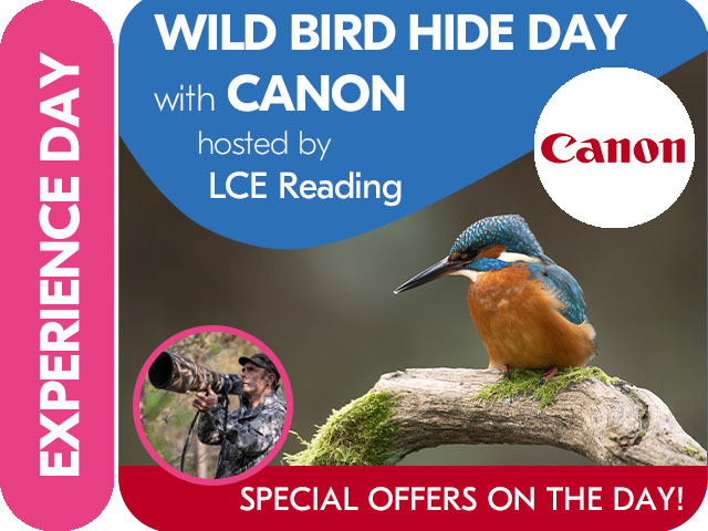 WILD BIRD HIDE EXPERIENCE DAY with CANON
