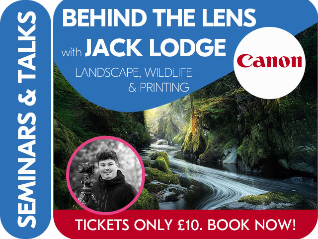 JACK LODGE: LANDSCAPE, WILDLIFE & PRINTING SEMINARS with CANON & LCE READING