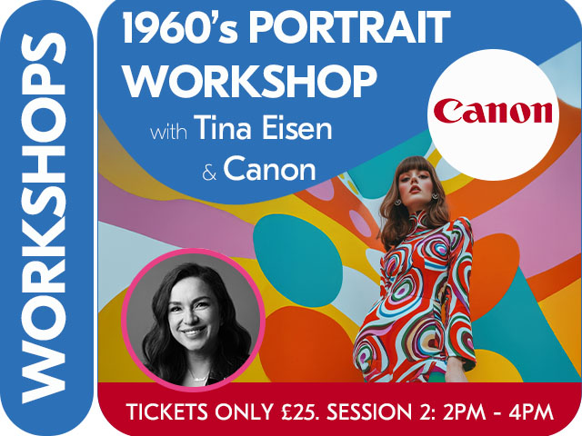 1960's PORTRAITURE WORKSHOP with TINA EISEN & CANON: SESSION 2