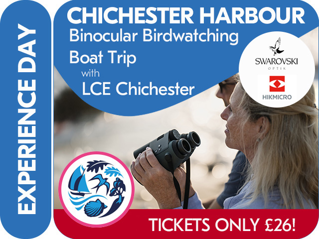 CHICHESTER HARBOUR BINOCULAR BIRDWATCHING BOAT TRIP with SWAROVSKI OPTIK & HIKMICRO Thermal Imaging - In Association with CHICHESTER HARBOUR CONSERVANCY
