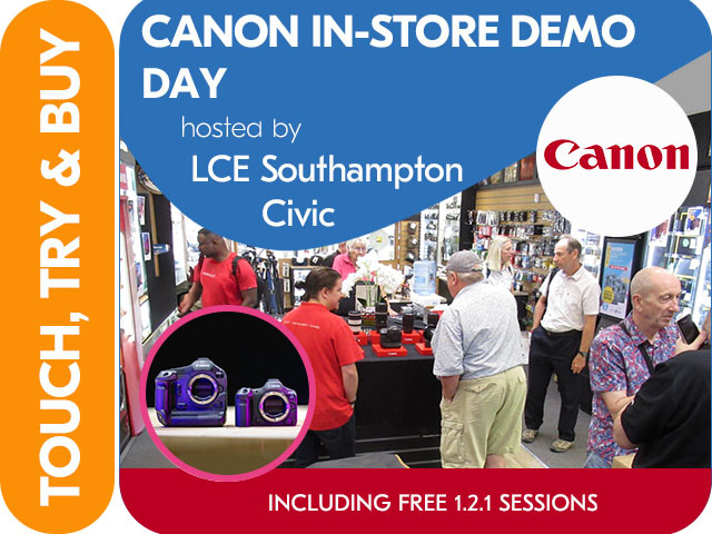 CANON EOS R SYSTEM IN STORE DEMO DAY - BLACK FRIDAY WEEKEND at LCE SOUTHAMPTON CIVIC.
