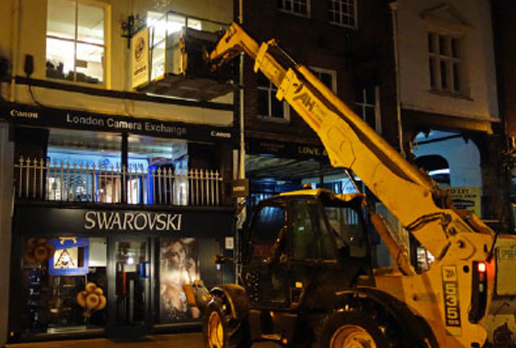 4AM DELIVERY THROUGH THIRD-STOREY WINDOW