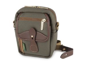Billingham Compact Stowaway Sage FibreNyte / Chocolate Leather (Olive Lining)