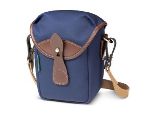 Billingham 72 Camera Bag Navy Canvas / Chocolate Leather