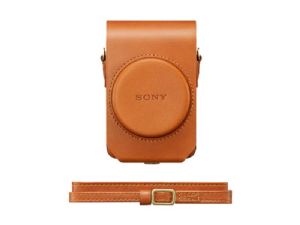 Sony LCS-RXG Tan Soft Leather Carry Case For Cyber-shot RX100 Series