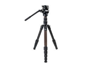 Leofoto Urban LX-225CT Carbon Fibre Tripod - XB-32Q + BV-1R Mini Fluid Video Head - Spotting Scope / Photo Video Bundle
