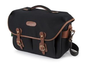 Billingham Hadley One Shoulder Bag Black Canvas / Tan Leather (Olive Lining) Billingham Hadley One Shoulder Bag Black Canvas / Tan Leather (Olive Lining)