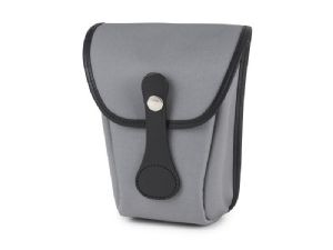 Billingham AVEA 8 End Pocket Grey Canvas / Black Leather (Black Lining)