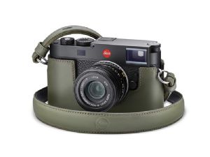 Leica Leather Carrying Strap Olive Green