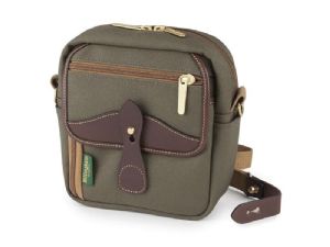 Billingham Pola Stowaway Sage FibreNyte / Chocolate Leather (Olive Lining)