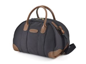 Billingham Overnighter Leisure Bag Black FibreNyte / Tan Leather (Olive Lining)