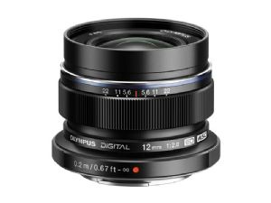 Olympus M.Zuiko Digital 12mm f2 Lens - Black