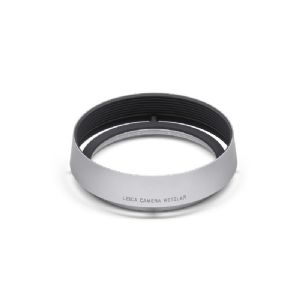 Leica Q3 Lens Hood - round, silver anodized finish