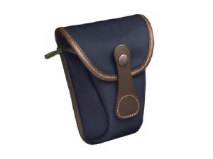 Billingham AVEA 7 End Pocket Navy Canvas / Chocolate Leather (Chocolate Lining)