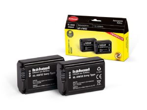 Hahnel HL-XW50 Battery TWIN Pack for Sony cameras replaces NP-FW50