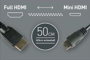 Atomos Full HDMI - Mini HDMI Coiled (50-65cm) Atomos Full HDMI - Mini HDMI Coiled (50-65cm)