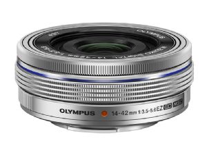 Olympus M.ZUIKO DIGITAL ED 14-42mm F3.5-5.6 EZ Lens in Silver