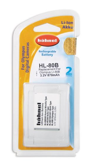 Hahnel HL-80b battery (replaces Olympus Li-80b ) Hahnel HL-80b battery (replaces Olympus Li-80b )