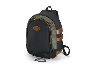 Billingham 25 Rucksack Black Canvas / Tan Leather (Olive Lining)