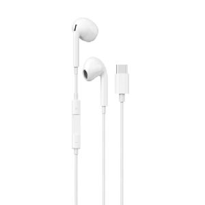 Maplin Wired Earbuds USB-C Plug - White