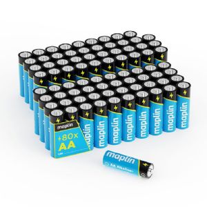 Maplin 80x AA LR6 1.5V Alkaline Batteries Maplin 80x AA LR6 1.5V Alkaline Batteries