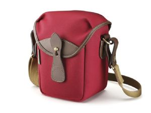 Billingham 72 Camera Bag Burgundy Canvas / Chocolate Leather