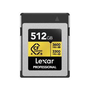Lexar Professional CFexpress™ 4.0 Type B Card GOLD Series 512GB 3600mb/s