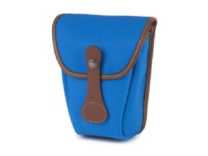 Billingham AVEA 8 End Pocket Imperial Blue Canvas / Tan Leather (Orange Lining)