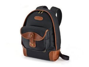 Billingham 35 Rucksack Black Canvas / Tan Leather (Olive Lining)