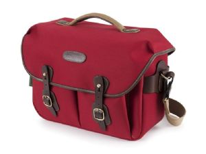 Billingham Hadley One Camera Bag Burgundy Canvas / Chocolate Leather (Chocolate Lining)