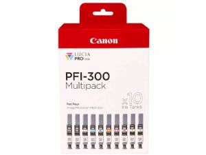 Canon PFI-300 10 Ink Cartridge Multipack for Canon PRO-300