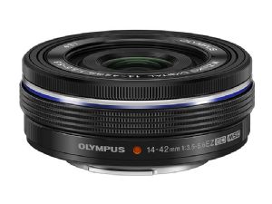 Olympus M.ZUIKO DIGITAL ED 14-42mm F3.5-5.6 EZ Lens in Black