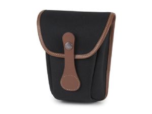 Billingham AVEA 8 End Pocket Black Canvas / Tan Leather (Olive Lining)