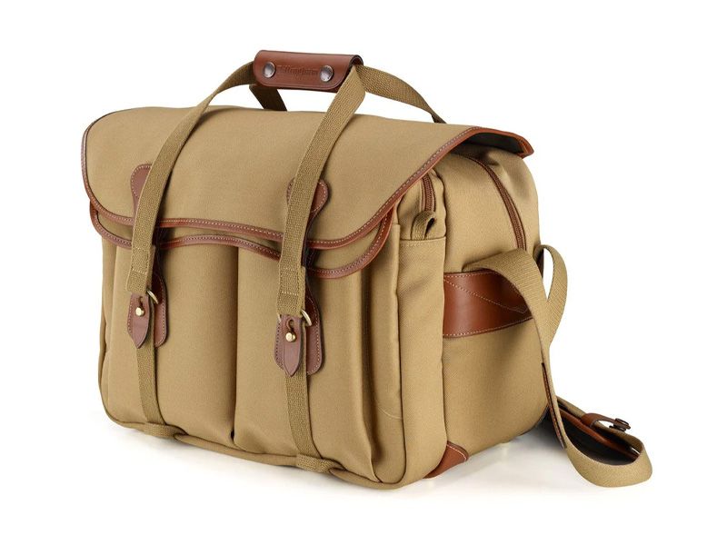 Billingham 445 Camera Bag Khaki Canvas / Tan Leather (Olive Lining)