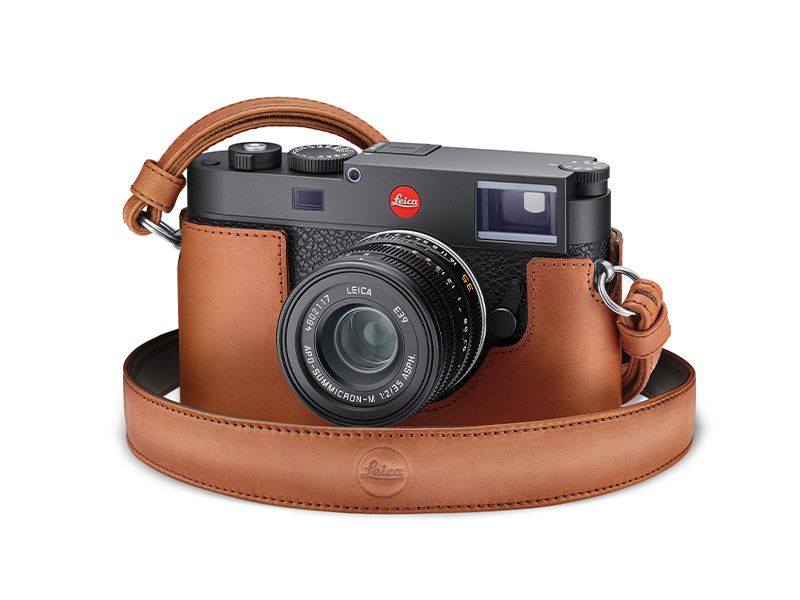 Leica Leather Carrying Strap Cognac